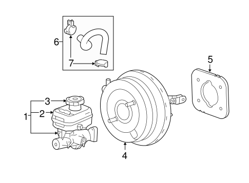Canyon MASTER CYLINDER - COMPONENTS ON DASH PANEL