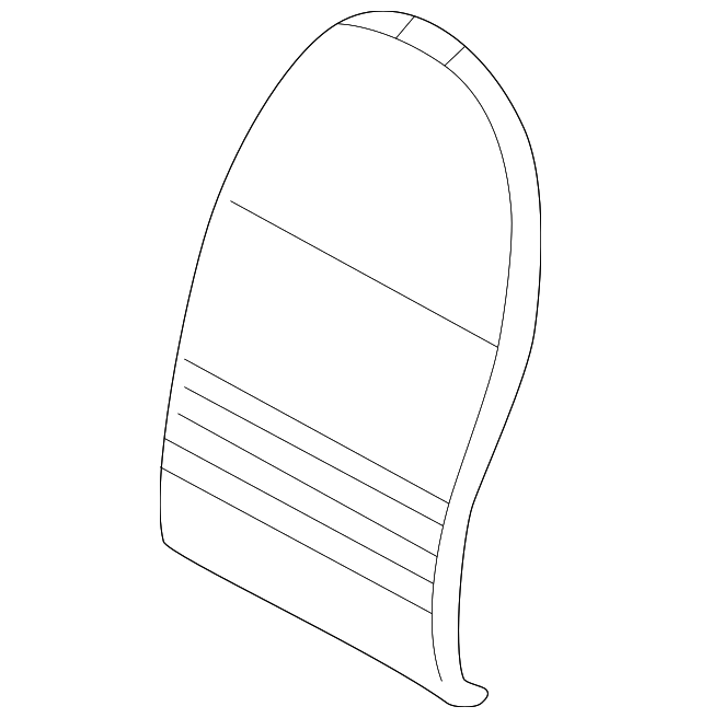 996-521-151-05-C50 Деталь SEAT BACK COVER, LEFT