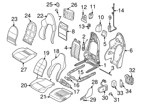 911 FRONT SEAT COMPONENTS 2
