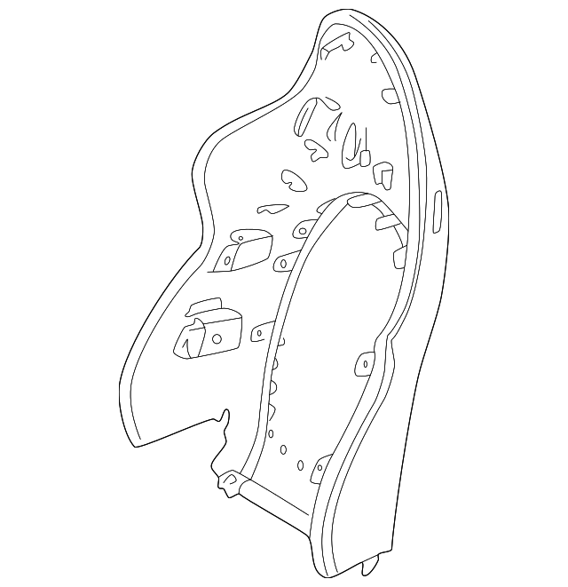 986-521-303-11-A03 Деталь SEAT BACK PANEL, LEFT