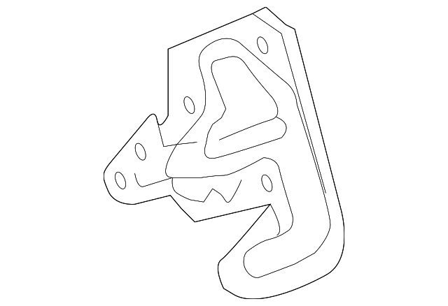 19184451 Деталь RADIO MOUNT BRACKET, LEFT