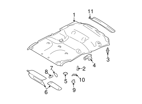 Body/Interior Trim - Roof for 2014 Ford Expedition #2