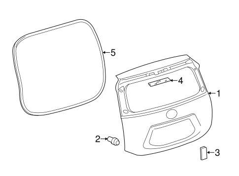 BODY/GATE & HARDWARE for 2012 Toyota Prius C #1