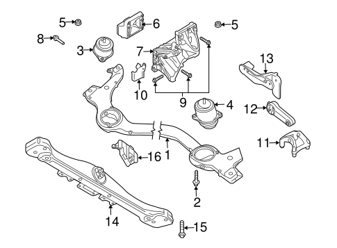 Cayenne ENGINE & TRANS MOUNTING
