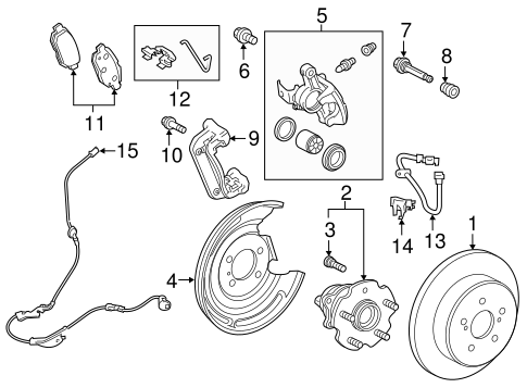 BRAKES/BRAKE COMPONENTS for 2016 Scion iM #2