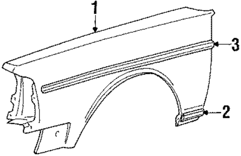 240 EXTERIOR TRIM - FENDER