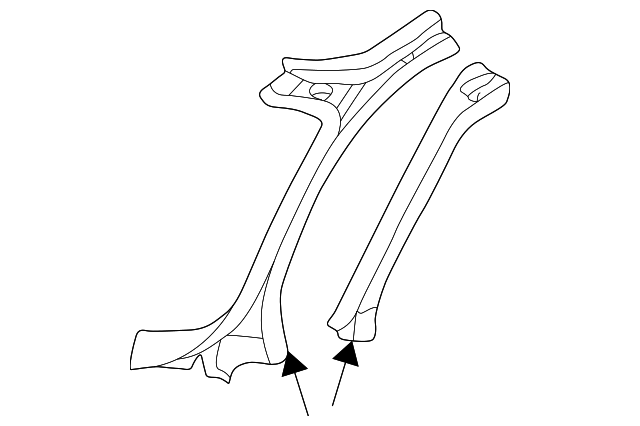 10300667 Деталь W'SHIELD PILLAR, LEFT