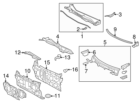 BODY/COWL for 2013 Toyota Avalon #1
