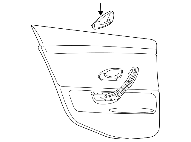 12798320 Деталь DOOR TRIM PANEL, LEFT