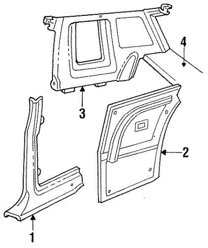 Grand Marquis INTERIOR TRIM - QUARTER PANELS 2