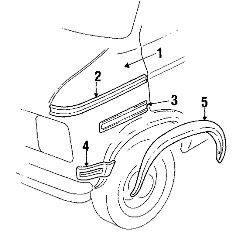 G3500 EXTERIOR TRIM - FENDER