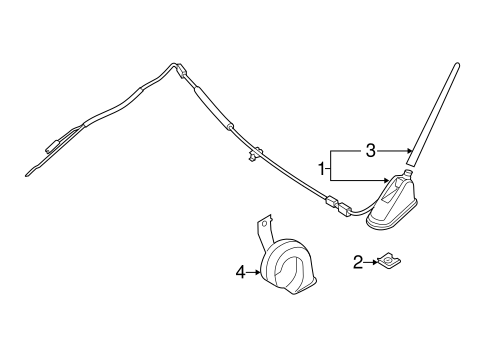 Antenna & Radio for 2004 Nissan Murano #0