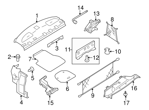 Body/Interior Trim - Rear Body for 2012 Nissan Altima #2