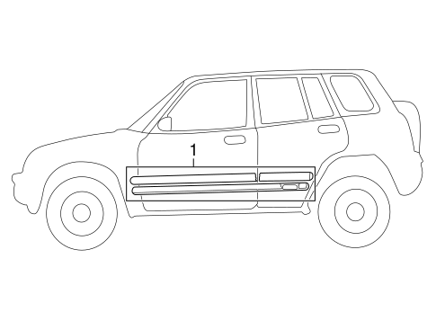 Stripe Tape for 1997 Toyota RAV4 #1