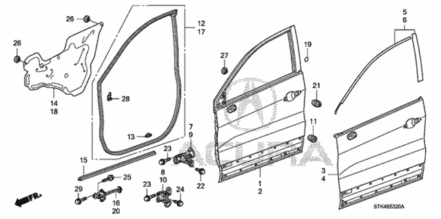 Front Door Panels for 2008 Acura RDX #0