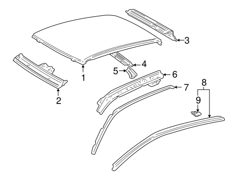 BODY/ROOF & COMPONENTS for 2001 Toyota Tundra #1