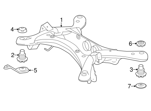 REAR SUSPENSION/SUSPENSION MOUNTING for 2014 Toyota Highlander #2