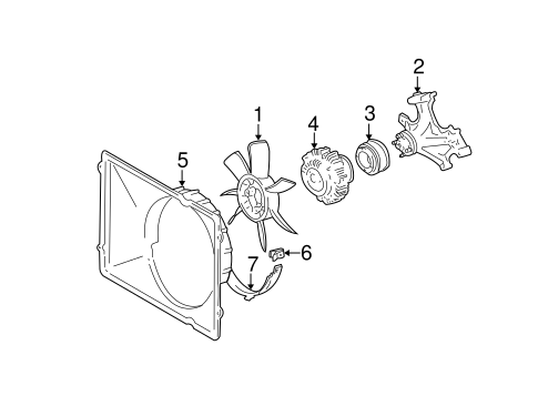 COOLING SYSTEM/COOLING FAN for 2006 Toyota Tundra #1