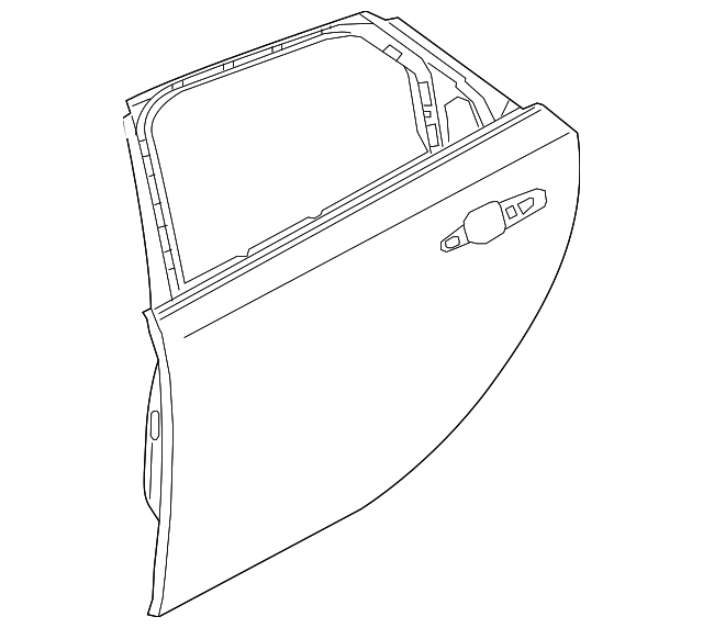 T2H4137 Деталь DOOR SHELL, LEFT
