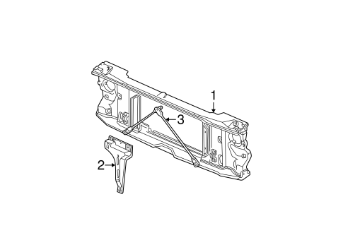 C2500 Pickup RADIATOR SUPPORT