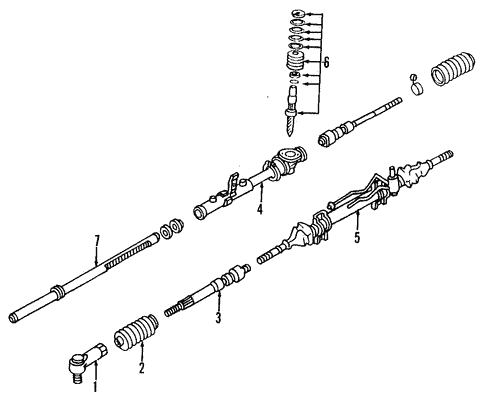 Steering Gear & Linkage for 1996 Ford Aspire #3