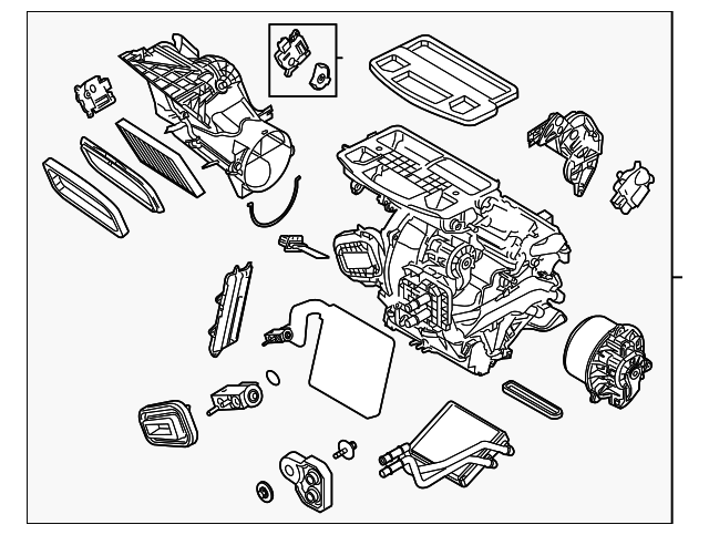 AE8Z-19B555-A AC & HEATER ASSY