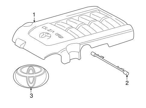 ENGINE/ENGINE APPEARANCE COVER for 2008 Toyota Land Cruiser #1