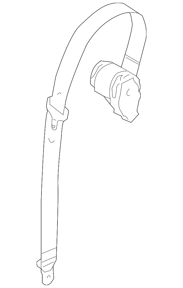 LR010364 Деталь CENTER BELT ASSY