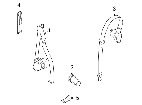 Range Rover REAR SEAT BELTS