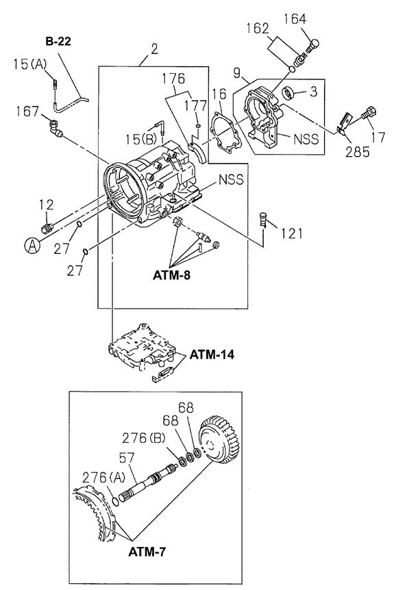 AT Transmission Case for 1999 Acura SLX #0