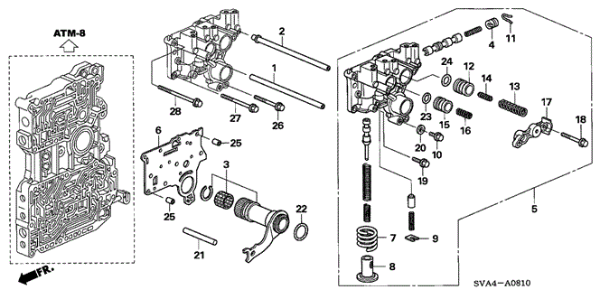 TRANSMISSION - AUTOMATIC/REGULATOR BODY for 2006 Honda CIVIC COUPE #1