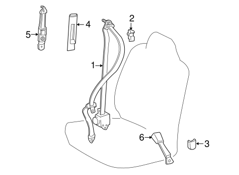 ELECTRICAL/FRONT SEAT BELTS for 2012 Scion xD #1