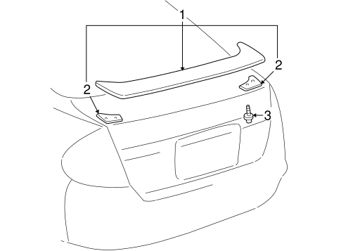 BODY/SPOILER for 2003 Toyota Prius #1