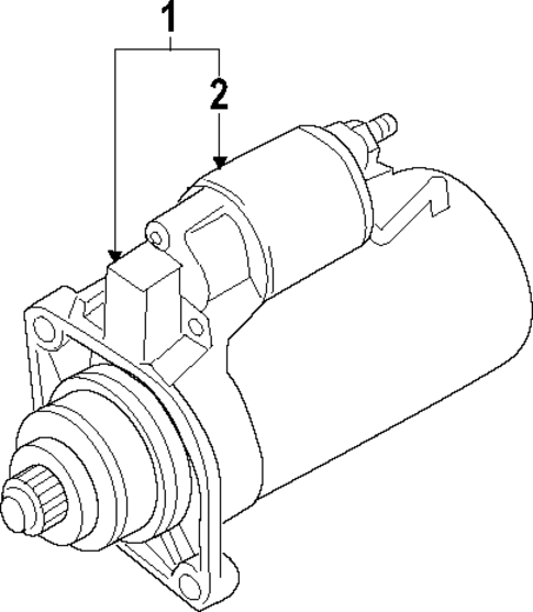 Starter for 2010 Volkswagen Golf #1