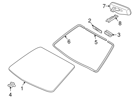 BODY/GLASS - WINDSHIELD for 2004 Toyota Solara #1