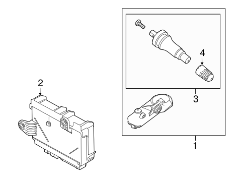 Transit Connect TIRE PRESSURE MONITOR COMPONENTS