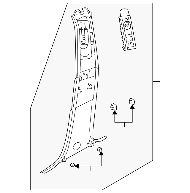 12763563 CENTER PLR TRIM, LEFT