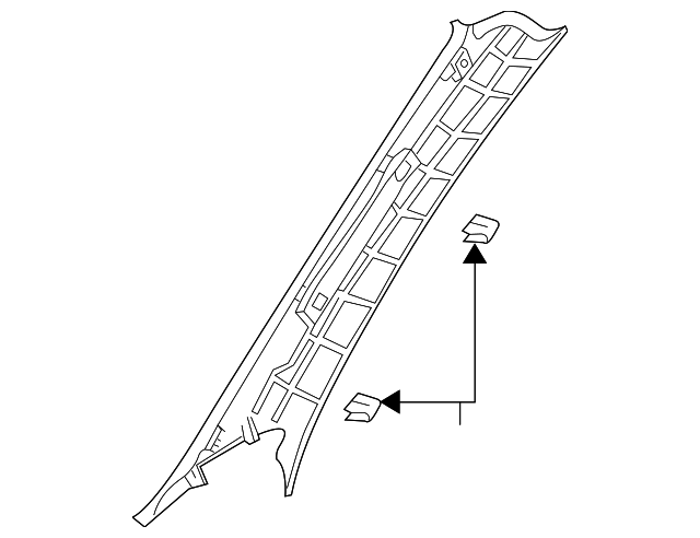 12844208 WINDSHIELD PILLAR TRIM, RIGHT