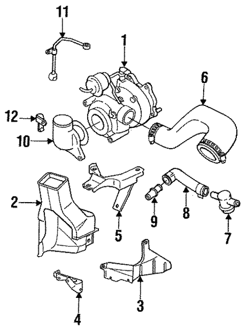 Turbocharger & Components for 1991 Subaru Legacy #0