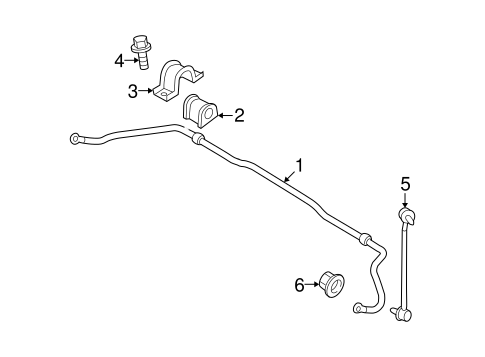 Stabilizer Bar & Components for 2007 Kia Spectra #0