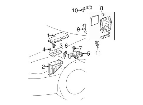 ELECTRICAL/ELECTRICAL COMPONENTS for 2005 Toyota Solara #1