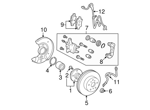 BRAKES/BRAKE COMPONENTS for 2008 Toyota Yaris #1