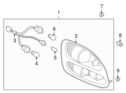 ELECTRICAL/COMBINATION LAMPS for 2004 Toyota Tundra #2