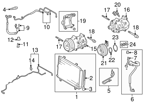 HVAC/CONDENSER, COMPRESSOR & LINES for 2011 Toyota Highlander #2