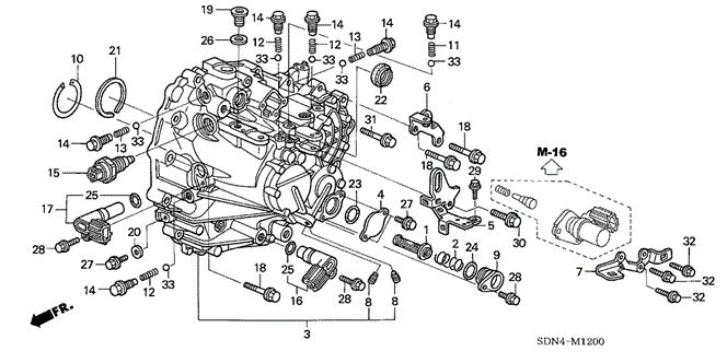 Transmission - Manual/MT Transmission Case (V6) for 2003 Honda ACCORD COUPE #1