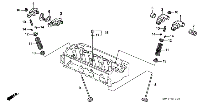 ENGINE/VALVE - ROCKER ARM (SOHC) for 1996 Honda CIVIC SEDAN #1