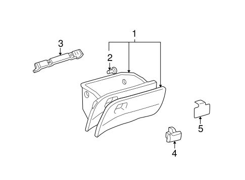 BODY/GLOVE BOX for 2003 Toyota Prius #1