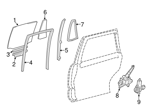 BODY/GLASS - REAR DOOR for 2013 Toyota Land Cruiser #1