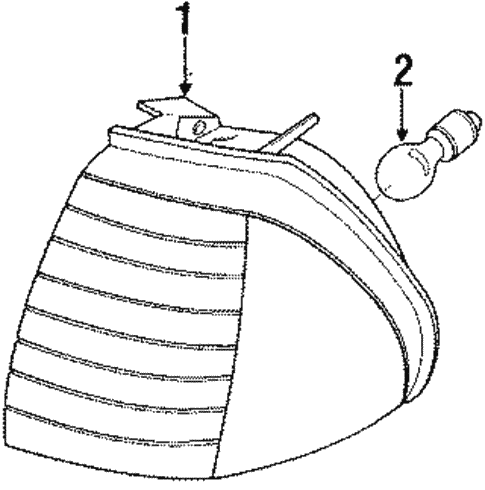 Park Lamps for 1994 Mercury Topaz #0
