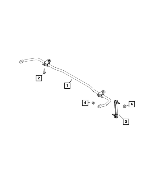 Rear Stabilizer Bar for 2017 Jeep Renegade #1